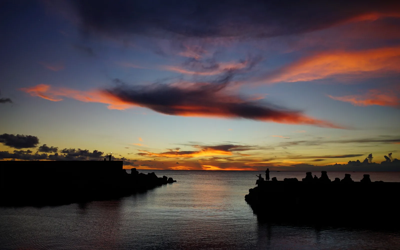 紅柴坑漁港夕陽